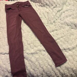American Eagle Outfitters High-Rise Purple Jeggings
